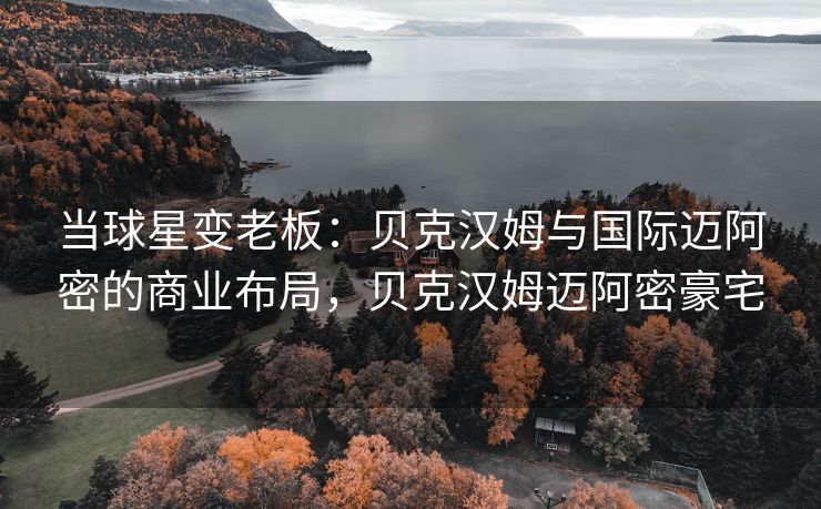 当球星变老板：贝克汉姆与国际迈阿密的商业布局，贝克汉姆迈阿密豪宅  第2张
